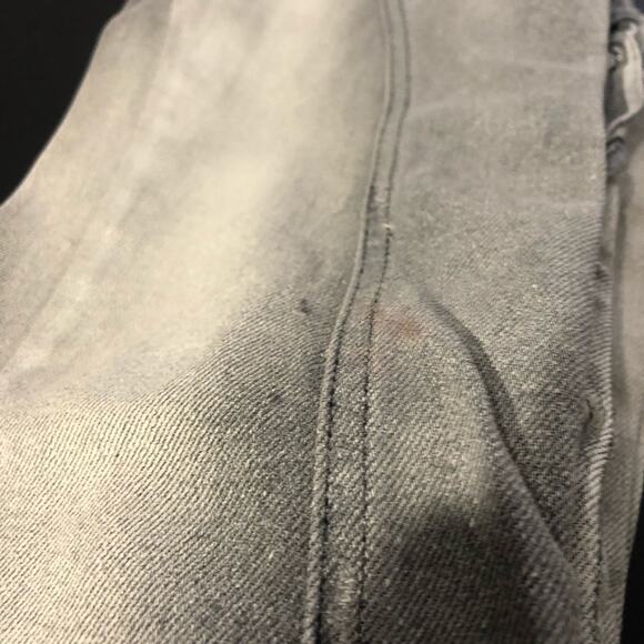 Faith Connexion Zipper Laced White Gray Jeans 28 - Picture 10 of 10